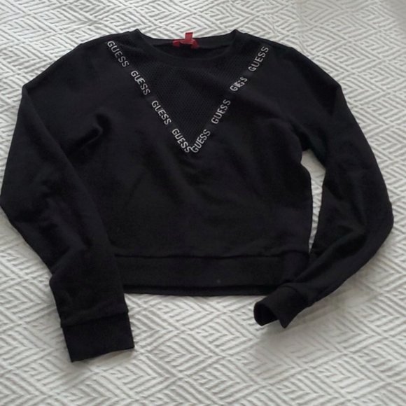 Guess Vintage Y2K V Mesh Pullover- NWOT- Small - Picture 6 of 7